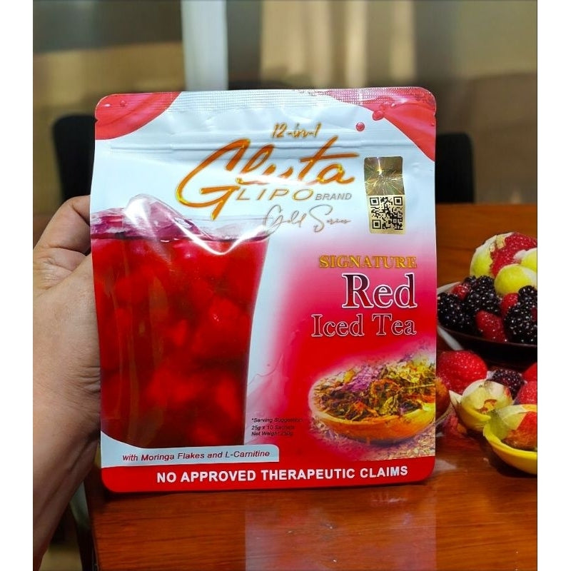 Gluta Lipo Red Ice Tea - Halal Certified