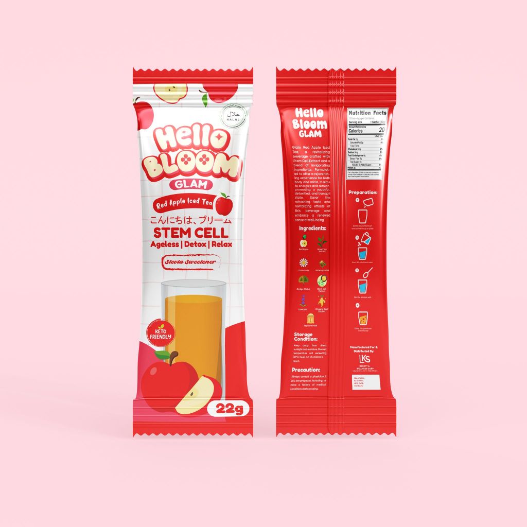 Hello Bloom Glam Apple Ice Tea