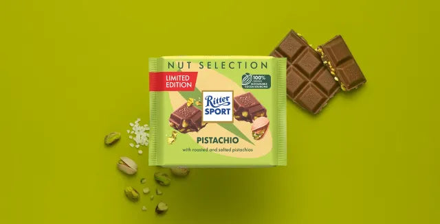 Ritter Sport Pistachio with roasted and Salted Pistachios