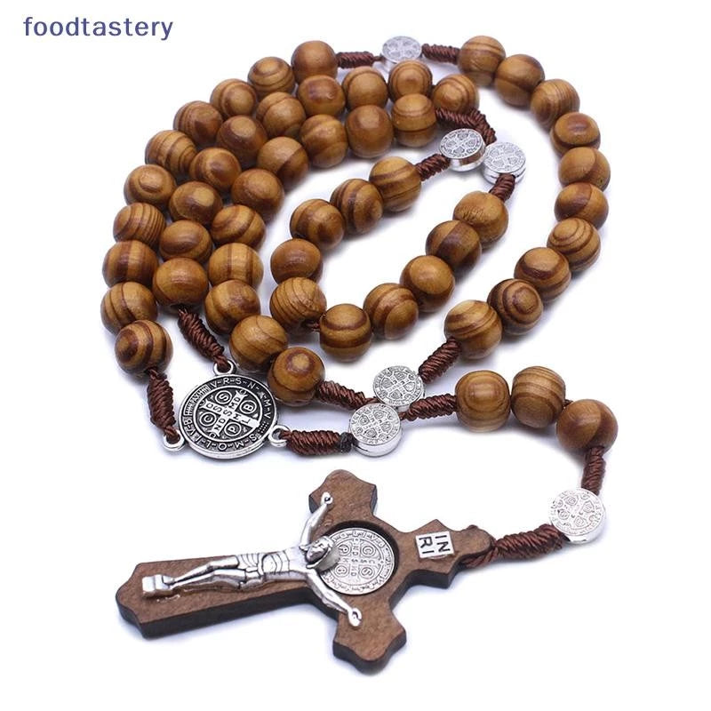 Handmade Round Bead Catholic Rosary Quality Bead Necklace Religious Pendants SG