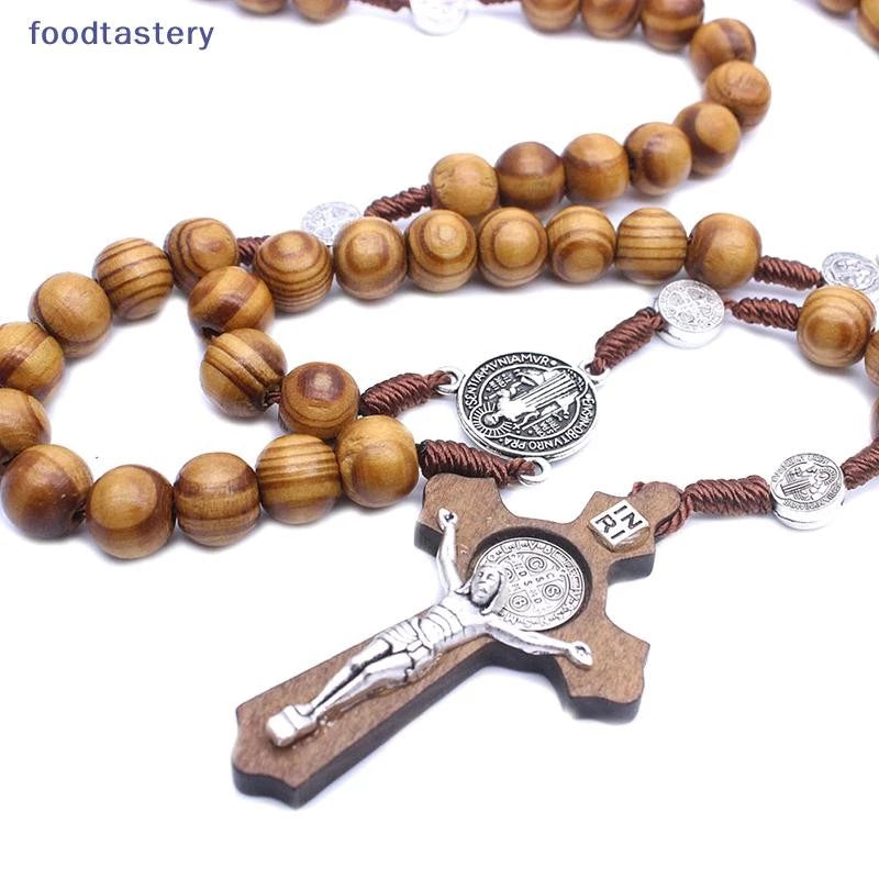 Handmade Round Bead Catholic Rosary Quality Bead Necklace Religious Pendants SG