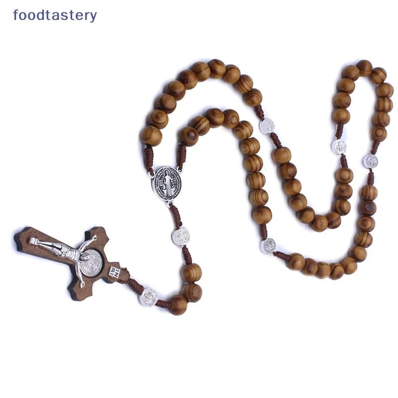 Handmade Round Bead Catholic Rosary Quality Bead Necklace Religious Pendants SG