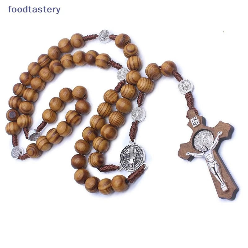 Handmade Round Bead Catholic Rosary Quality Bead Necklace Religious Pendants SG