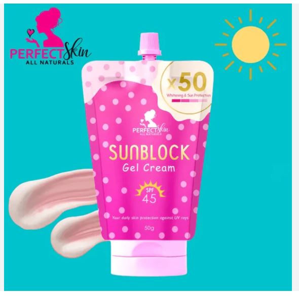 Perfect Skin All Naturals Sunblock Gel Cream SPF 45 50g