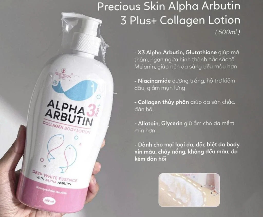 Precious Skin Alpha Arbutin 3PLUS+ Collagen Lotion 500ml