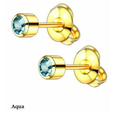[Genuine]STUDEX Anti-allergy Earring JUNE Gold Plated(MADE IN USA) 2 PAIR FOR $11
