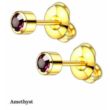 [Genuine]STUDEX Anti-allergy Earring JUNE Gold Plated(MADE IN USA) 2 PAIR FOR $11