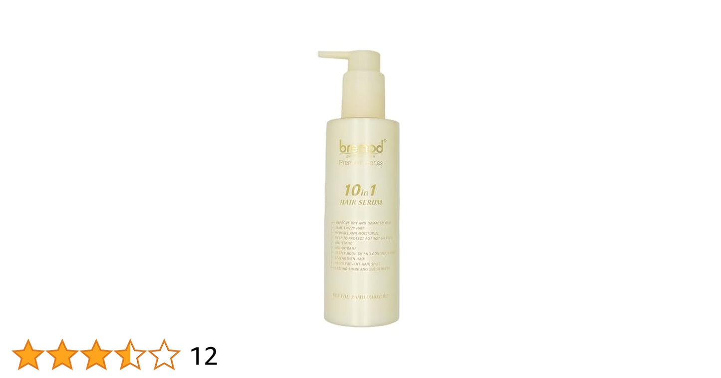 10 in 1 Hair Serum-Anti Frizz Control Hair Oil-Repair Treatment Moisturize Deeply Nourish Repair Dry Damaged Hair
