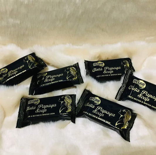 6 pcs NEGRA ULTIMA GLUTA PAPAYA WHITENING BAR SOAP