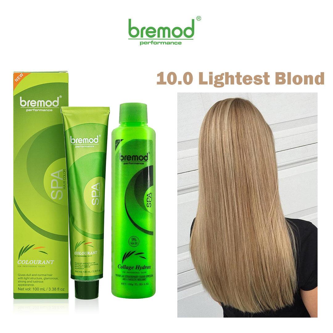 Bremod 10.0 Lightest blonde set with oxidizer (6 %] permanent bhair color