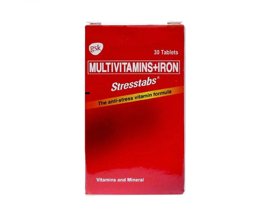 Stresstabs Multivitamins + Iron 30 Tablets | La Belleza AU Skin & Wellness