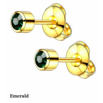 [Genuine]STUDEX Anti-allergy Earring JUNE Gold Plated(MADE IN USA) 2 PAIR FOR $11