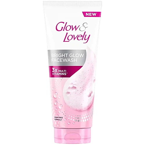 Glow and Lovely Bright Glow Facial Wash 3 x Vitamins 2 pcs pack