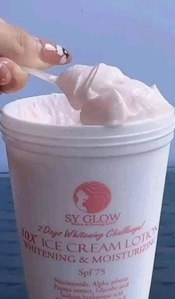 SY GLOW ICE-CREAM LOTION WHITENING & MOISTURIZING SPF75 250ML