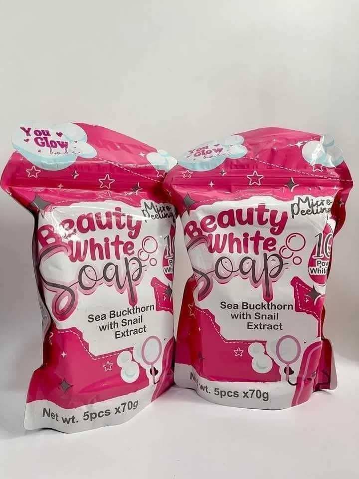 2 packs  Beauty White Soap by You Glow Babe, {5 Bars x 70g]x2 for $27