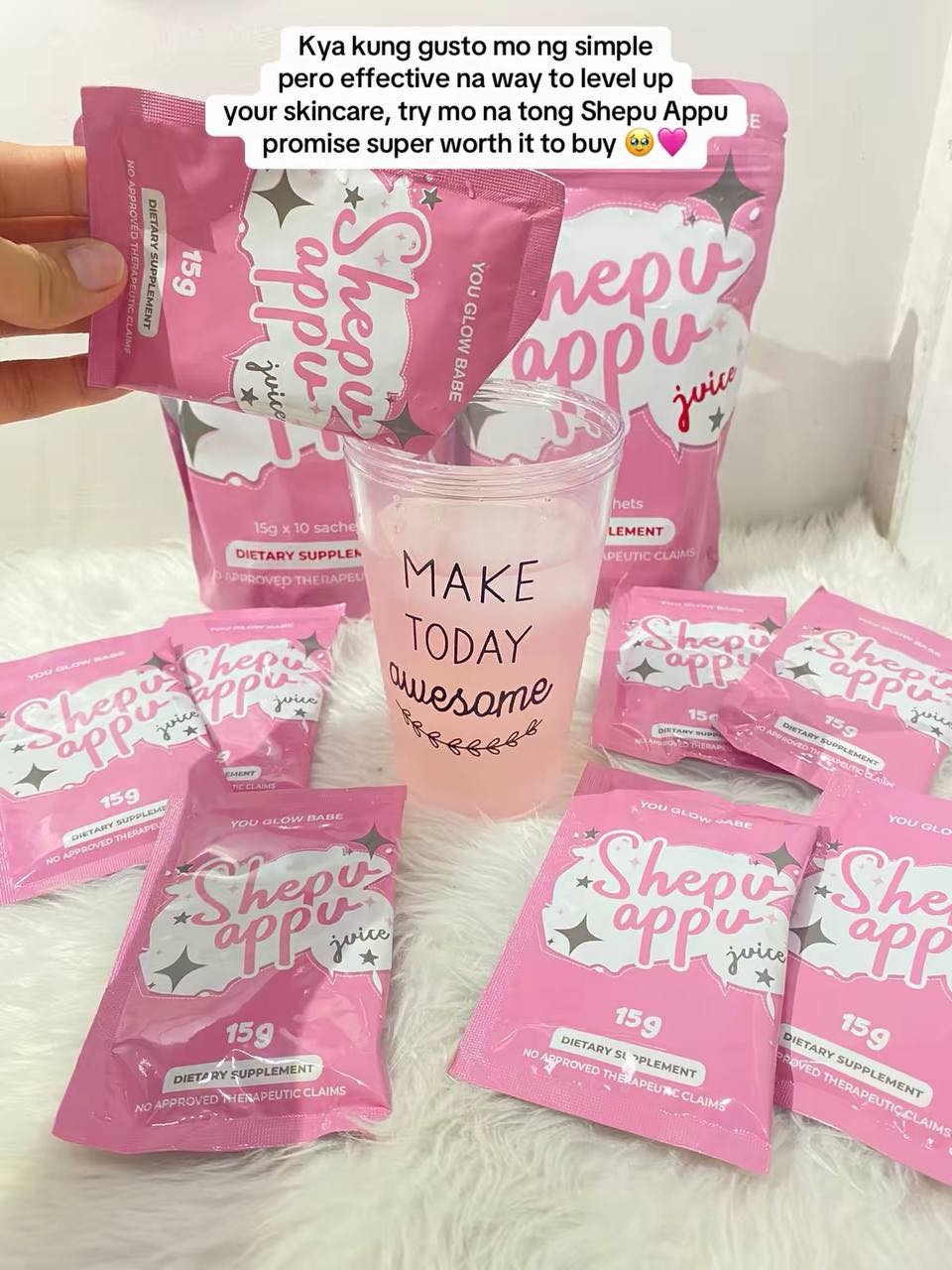2-Pack You Glow Babe Shape Up Shepu Appu Juice Powder Mix, (20 Sachets x 15g) FOR $30