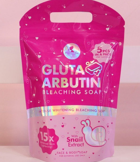 Perfect Skin glutga  Arbutin  Bleaching Soap 5 pcs in A Pack