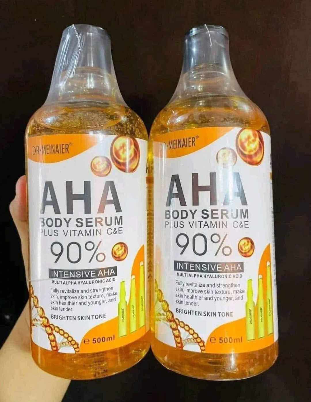 Genuine AHA body serum 500ml exfoliate skin whitening dead skin exfoliate reveal new skin whitening 90% serum whitening