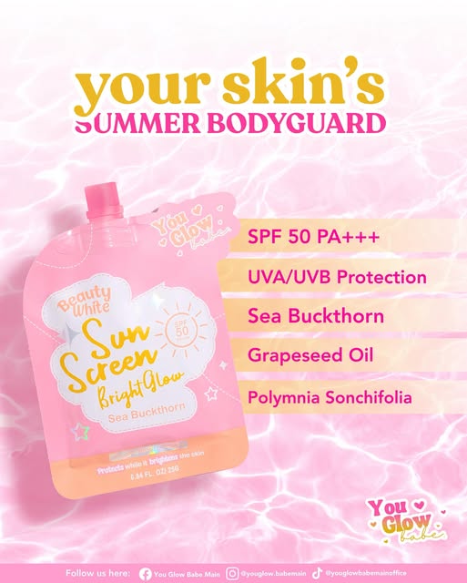You Glow Babe Beauty White Sunscreen SPF 50 PA+++