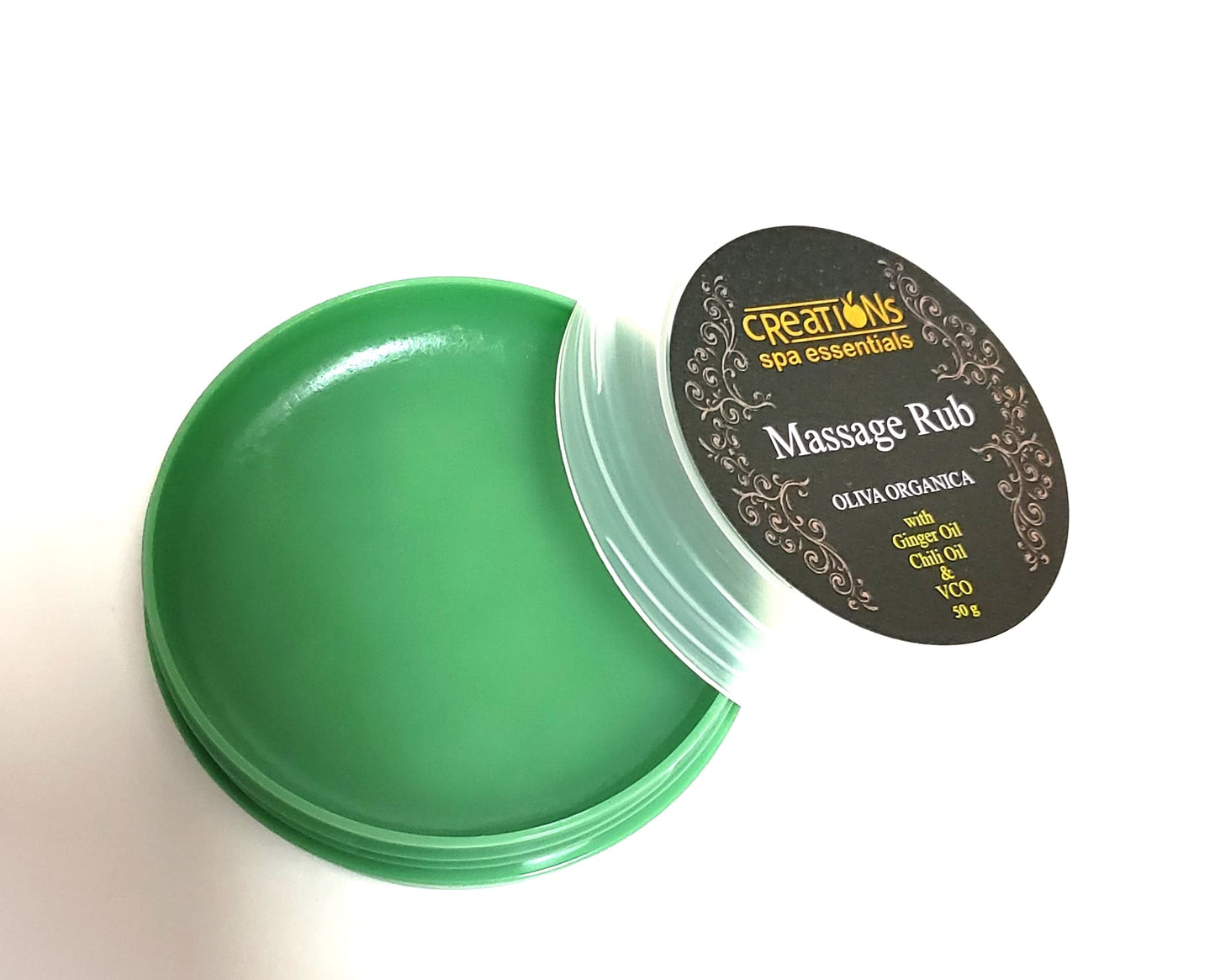 Creations Spa Essentials Massage Rub Oliva Organica 50g