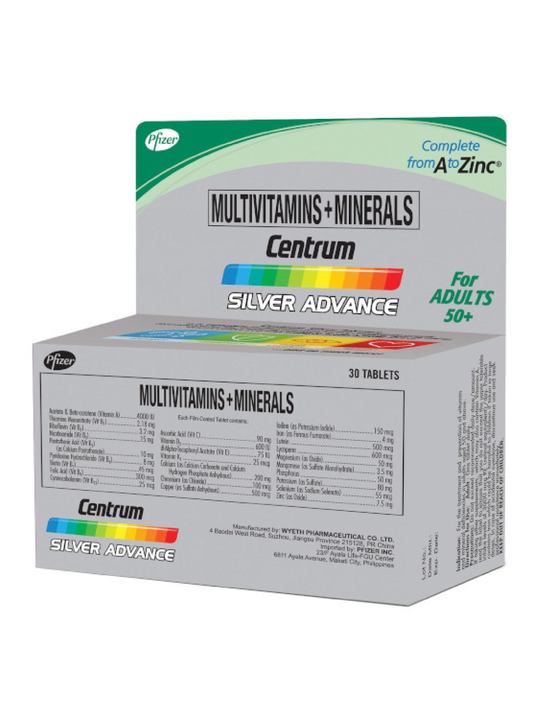Centrum  Advance Multivitamins + Minerals Bottle (30s)
