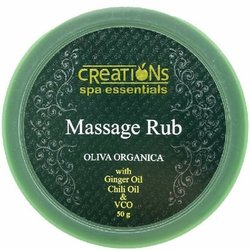 Creations Spa Essentials Massage Rub Oliva Organica 50g