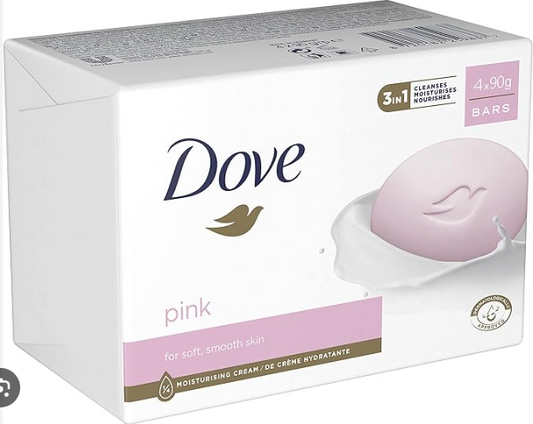Dove Pink for Soft, Smooth Skin 4 x 90g