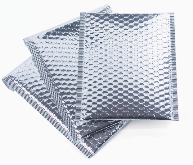 [SG Seller] Aluminium Coated Silver Bubble Polymailer Bag | Polymailer with Bubble Wrap | Bubble Mailer | Bubble Envelope | Bubble Bag