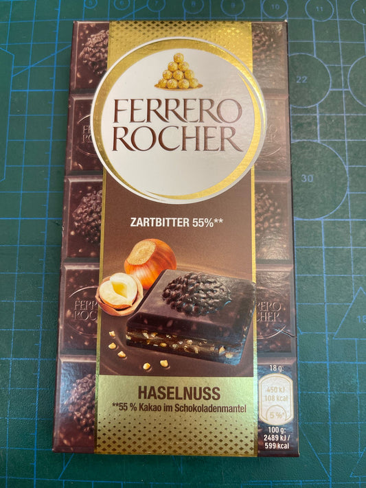Ferrero Rocher Bar Chocolate 100g Haselnuss - Zartbitter 55%
