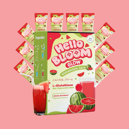 Hello Bloom Glow watermelon juice