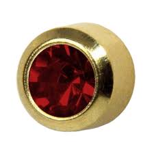 January Studex Birthstones Large 5mm Gold Plated Bezel Setting Ear Piercing Stud Earrings 2 pairs for $11  2 pairs for $11