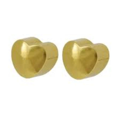 STUDEX MINI Gold Plated Heart and Star Shaped Sterilized Steel Earrings 2 pairs for $11