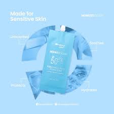 Honest Glow SPF50+ PA+++ Fragrance Free Sunscreen – 50g