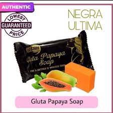 6 pcs NEGRA ULTIMA GLUTA PAPAYA WHITENING BAR SOAP