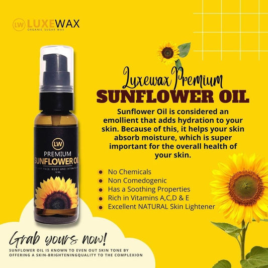 LUXE WAX Premium Sunflower Oil (50ml)