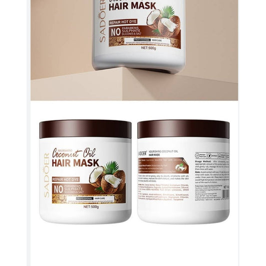 Sadoer Nourishing Coconut Oil Hair Mask, 500 mL