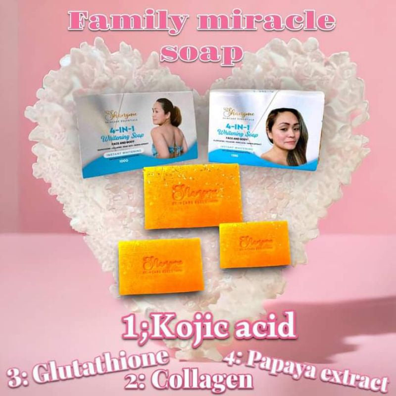 Shangme 4 in 1 beauty soap 135g.NEW PACKAGING shangme soap bundle for 2 for $23