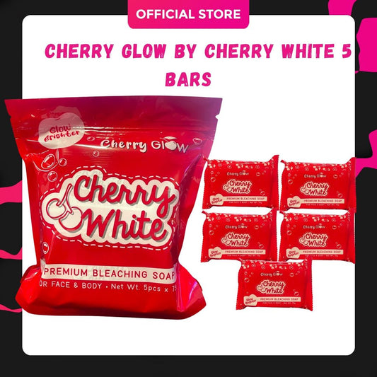 Cherry Glow Premium Cleaching Soap for face and body 5 x 75g