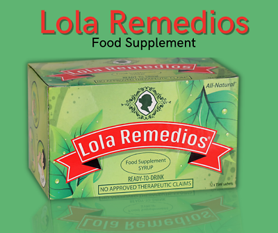 12 X 15ml Sachets Lola Remedios Food Supplement Tanggal Lamig Syrup