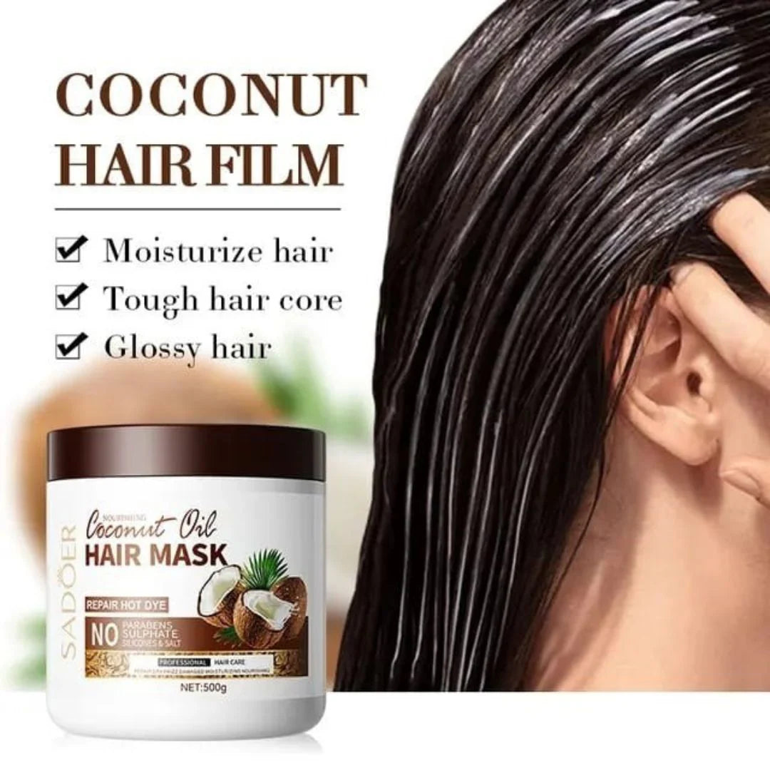 Sadoer Nourishing Coconut Oil Hair Mask, 500 mL