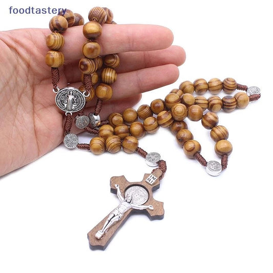 Handmade Round Bead Catholic Rosary Quality Bead Necklace Religious Pendants SG