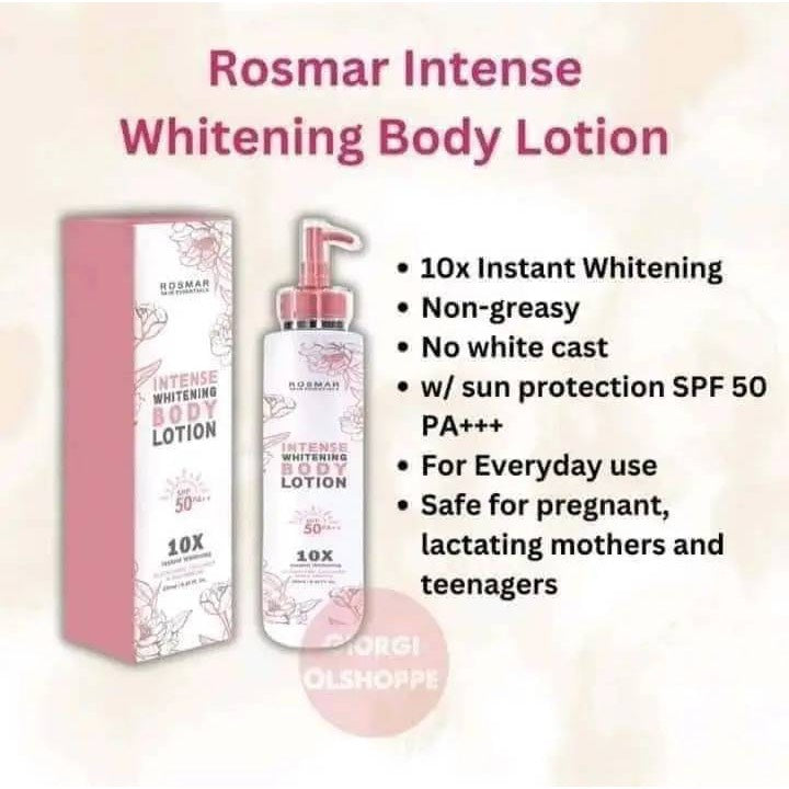 ROSMAR Intense Whitening Body Lotion 250ml SPF50pa++